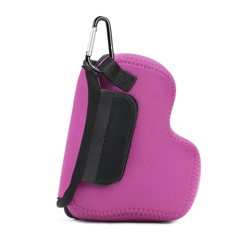 MegaGear ''Ultra Light'' Neoprene Camera Case Bag with Carabiner for Nikon COOLPIX B500 Digital Camera (Hot Pink) Hot Pink