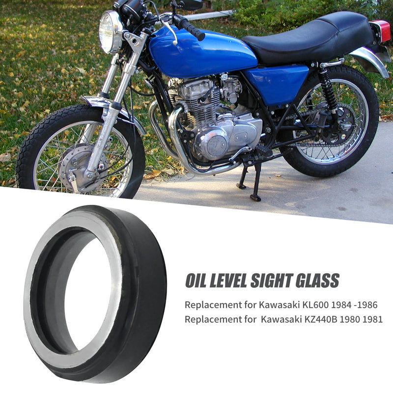 52005-1009 Oil Level View Sight Glass Window Gauge Replacement for Kawasaki KL600 1984 1985 1986 Replacement for Kawasaki KZ440B 1980 1981