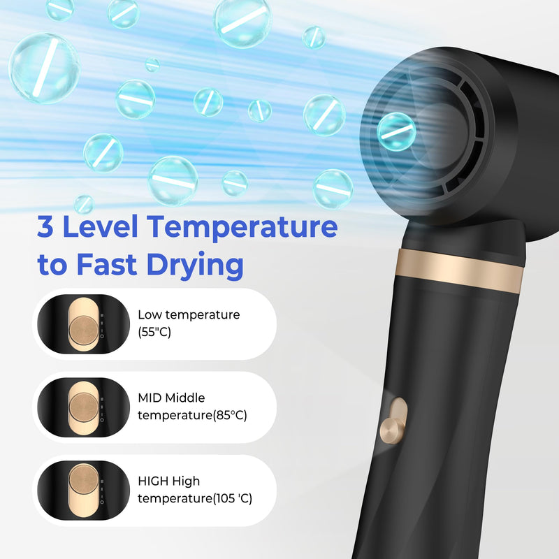 Air Styler 5 in 1 Set Magic Styler, Hair Styler Hair Dryer Brush with Curl, Straighten, Volumise, Smooth and Hairdryer Brushes for Styling, Hot Hair Styler