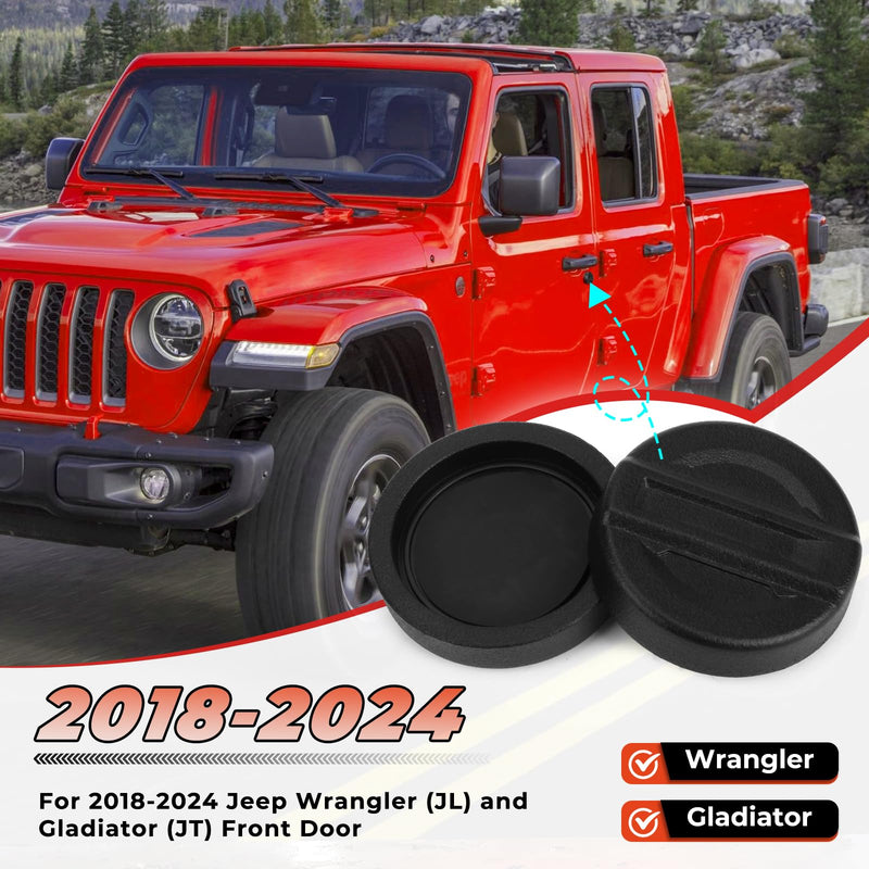 Strong Magnet Keyhole Covers Compatible with 2018-2025 Jeep Wrangler JL and Gladiator JT Front Door, Door Lock Covers for Keyhole Protection (Classic) Classic