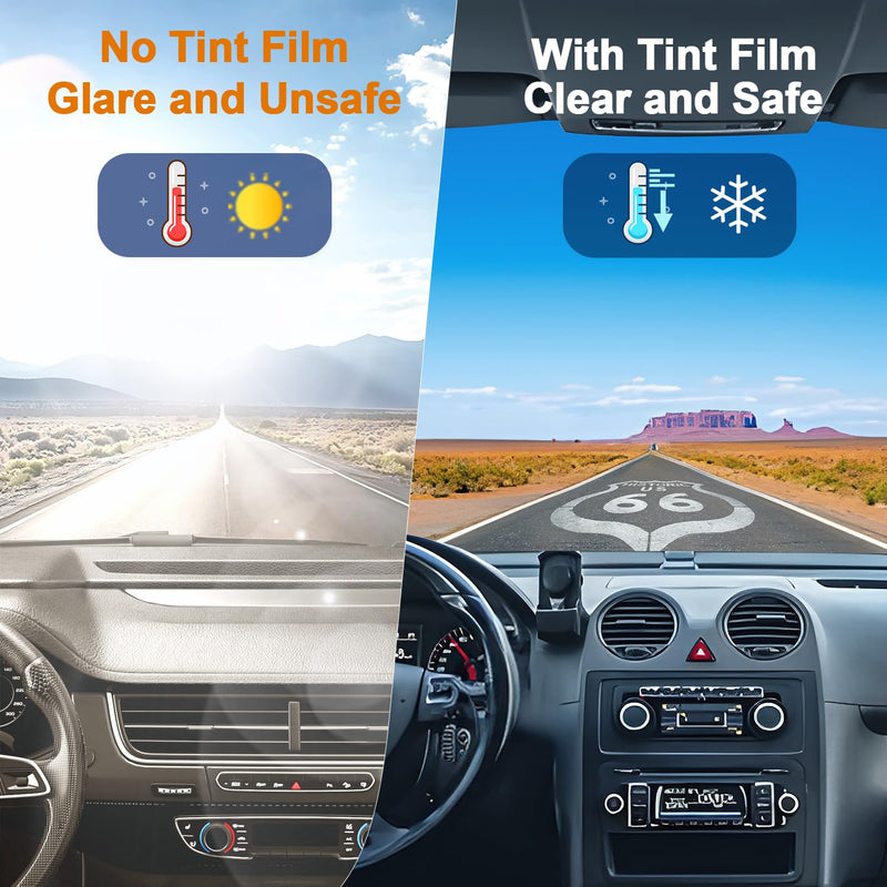Window Tint Film for Cars Privacy Protection Automotive Film 35% VLT Nano Ceramic Car Winodw Tint Front Windshield Heat Glare UV IR Rays Block Scratch Resistance 30" X15ft 30"x15FT - for SUV Side/Rear