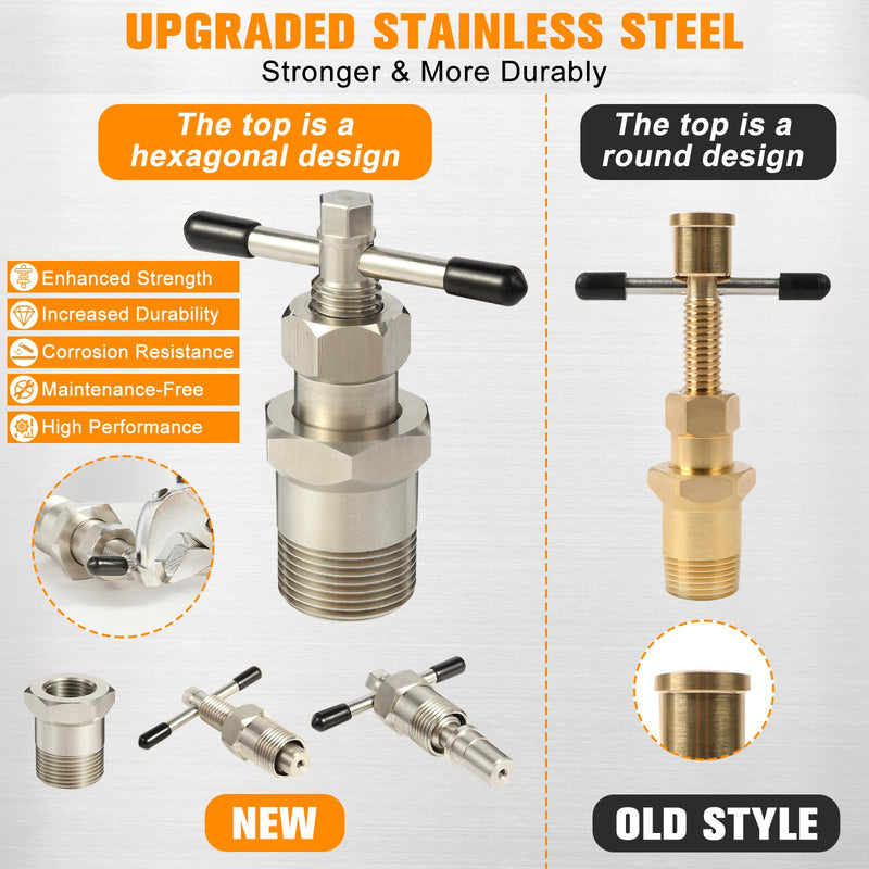 Wells Olive Remover Puller Tool for 1/2 inch 1 inch Plumbing Tools Compression Sleeve Puller Tool 303 Stainless Pipe Olive Puller Ferrule Puller