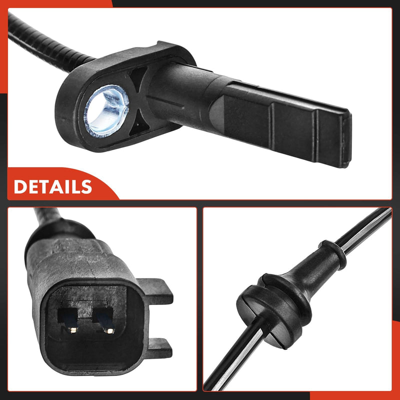 A-Premium 2PC Set Rear ABS Wheel Speed Sensor for Ford Explorer Flex Taurus & Lincoln MKS MKT, 2010-2019 [with Automated Parking Assist] Rear Driver & Passenger Side Pack of 2