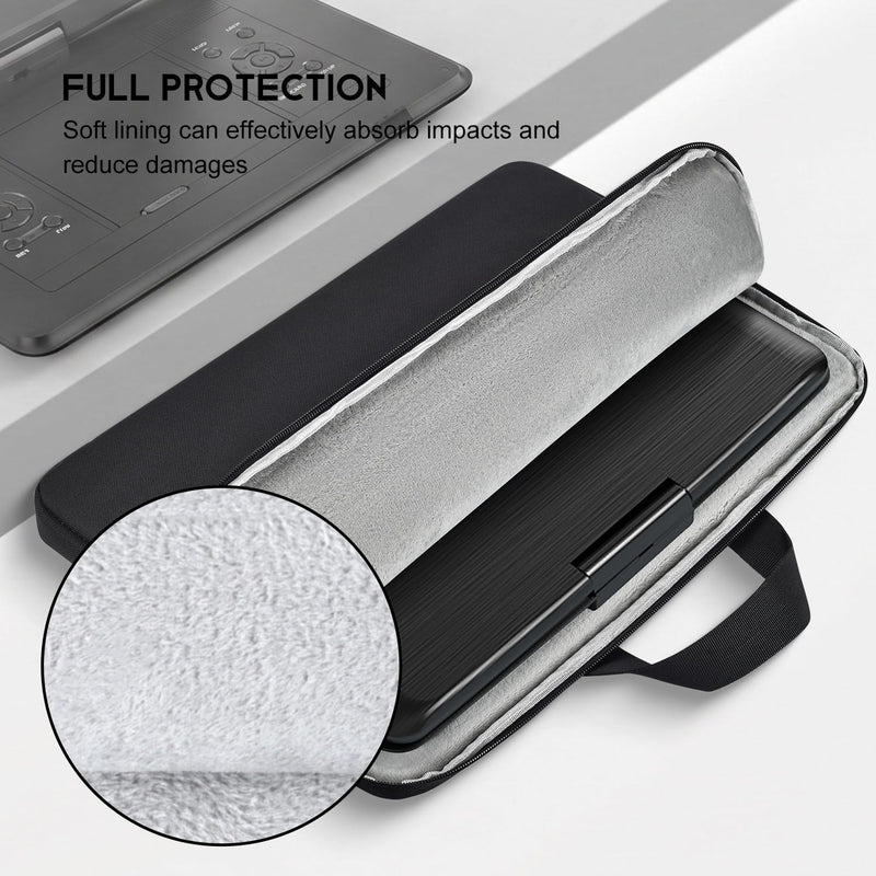 17.5 Inch Portable DVD Player Case Carrying Sleeve, Soft Shockproof Bag Compatible with Boifun Yoton DEVINC Pofoto 17.5 Portable DVD Player, Black 17.5 Inch