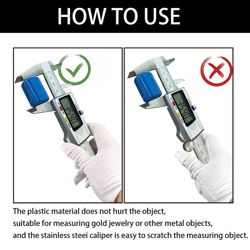 Greywolf Digital Caliper, Stainless Steel Measuring Tool, Electronic Vernier Caliper Micrometer, Inch and Millimeter Conversion, 6 Inch/150mm Large LCD Screen, for Jewelers/Craftsmen/DIY