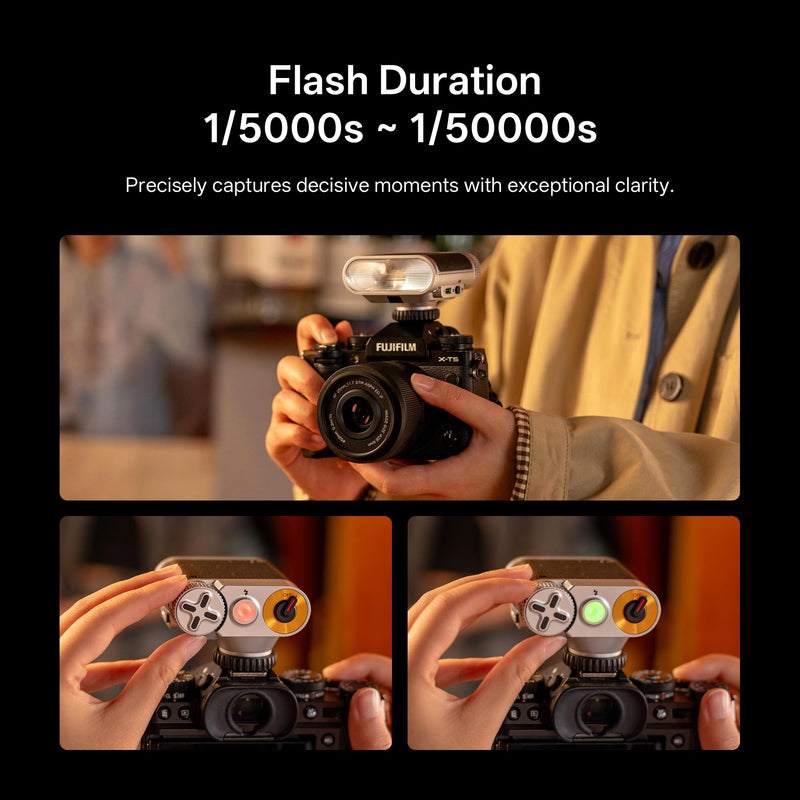 VILTROX Z1+ Camera Mini Flash Speedlite, GN12 6500K Hot Shoe Camera Flash Light with 7 Levels, S1/S2 Optical Control, Detachable Softbox Compatible with Canon Fuji Nikon Panasonic Olympus Cameras Z1+ Camera Flash