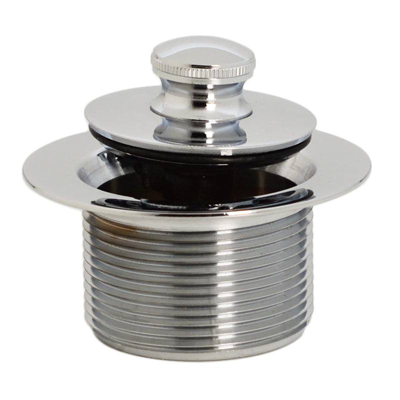Westbrass D3324-05 1-1/2" NPSM Pull & Drain Bathtub Plug, Coarse Thread, Polished Nickel