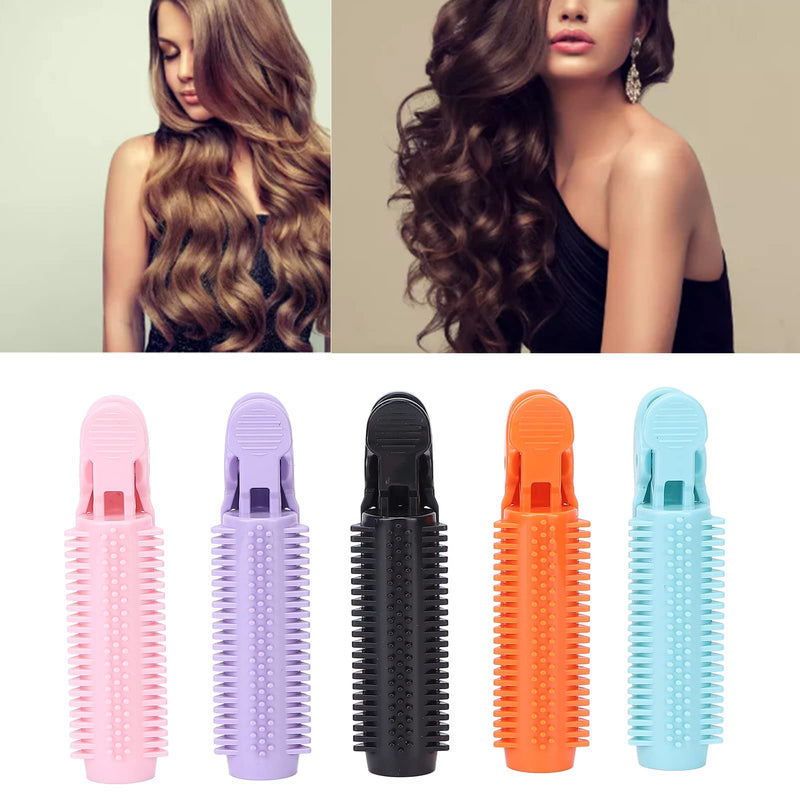  [AUSTRALIA] - 10pcs Volumizing Hair Root Clip, Natural Fluffy Hair Curlers Instant Hair Volume Clip Self Grip Vibrant Color for Women Girls Thin Curly Hair Styling Root Volume