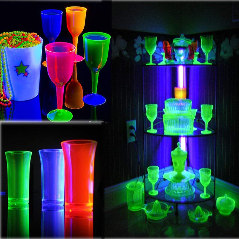 LED Black Light Bulb, AC 85-265V E26 Medium Base,Dimmable,2-Pack | 10W,Wavelength 395-400nm,Glow in The Dark for Body Art Paint, Fluorescent Poster, Neon Glow Party,Holiday Decorations 2