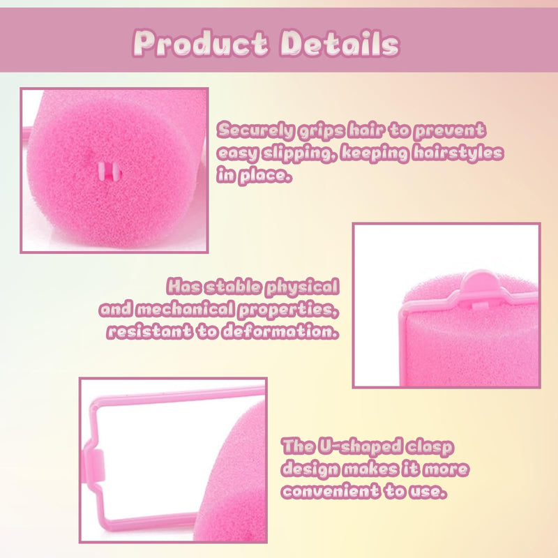 52 Pcs Sponge Rollers for Hair, Foam Hair Rollers Set, Foam Roller for Women Girls Kids, Hair Curlers Rollers with 28 Pcs 1.5 cm & 24 Pcs 2 cm, Curling Tool for Overnight Styling