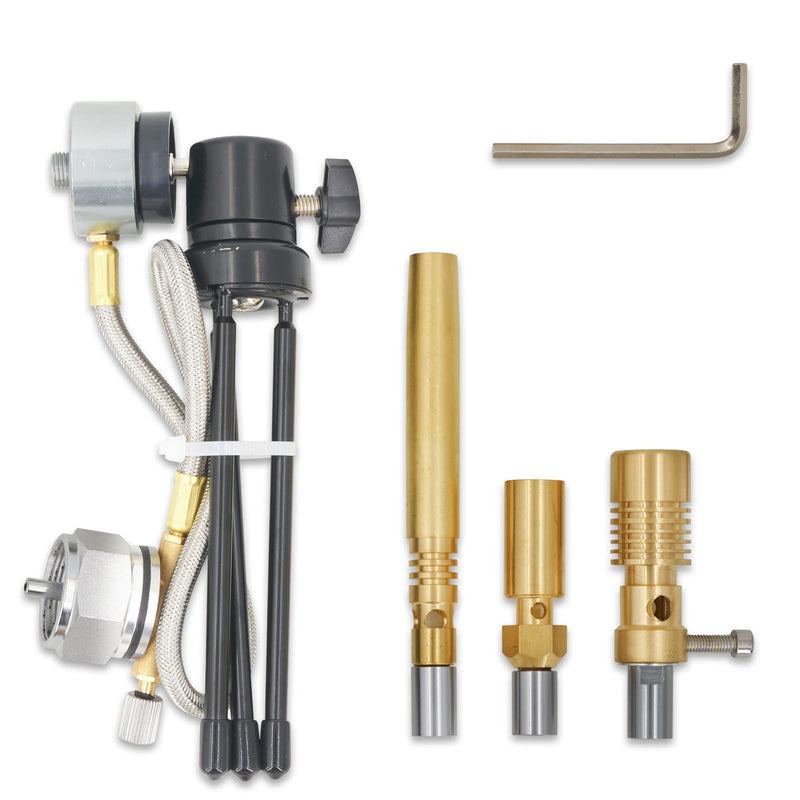 3 Tips Universal Propane Bunsen Burners for Lab, Jewelry, Glass Blowing, Welding