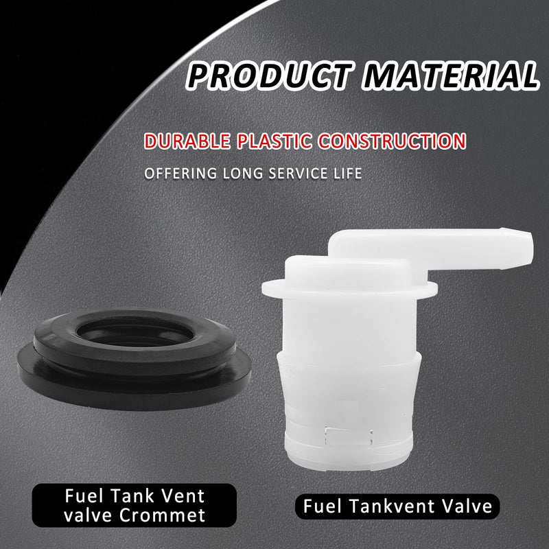 2pcs Fuel Tank Vent Valve And Grommet Kit, Gas Tank Vent Rollover Valve Compatible With 84-96 Jeep Wrangler, 93-96 Grand Cherokee, 86-92 Comanche, Replaces 5360058 911060