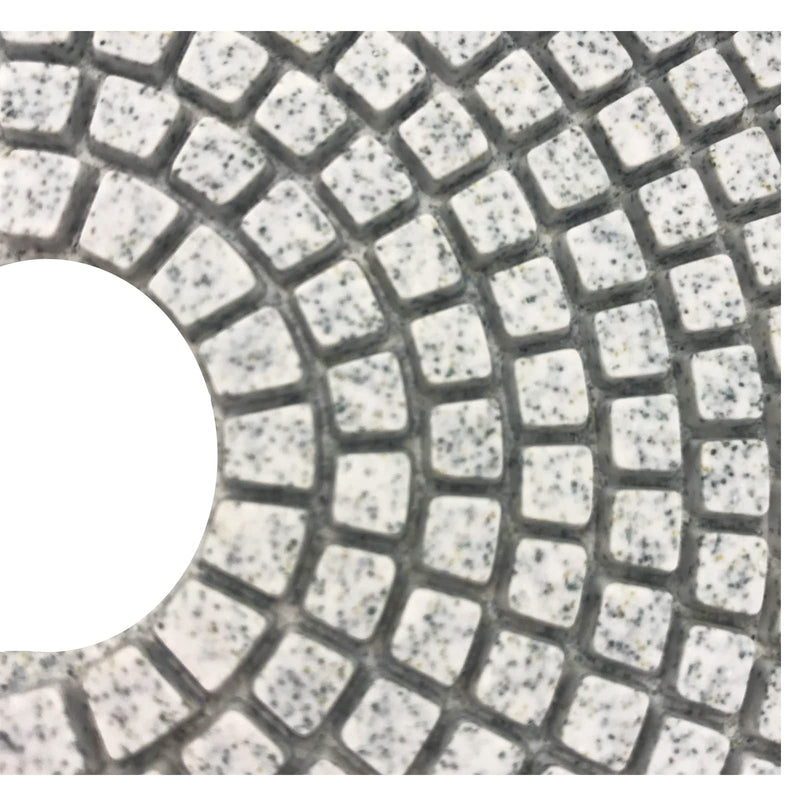 1Pc 7 inch Diamond Polishing Pad Wet/Dry Tile Polishing Pad for Grinder,for Concrete Marble Quartz Stone Countertop Granite Polishing. (Grit 50) Grit 50