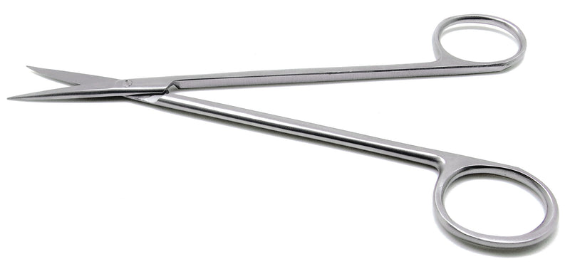 2 Pcs Dental Surgical Medical ENT Scissors Kelly Straight & Curved 7" Sharp/Sharp Instruments