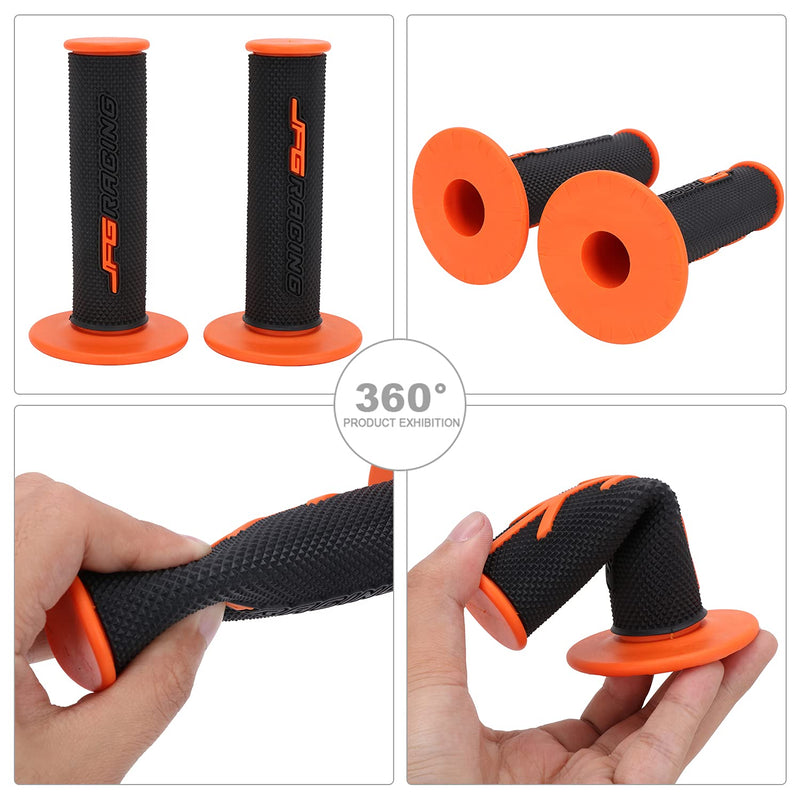 Dirt Bike Grips 7/8” Motorcycle Grips ATV Handlebar Grips Universal for CR125 250 CRF50 80 230 250 TRX450 XR50 70 100 400 CT125 CBR Dirt Pit Bike ATV Enduro Supermoto - Red