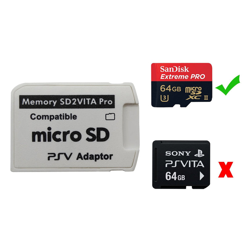 Funturbo Ultimate Version SD2Vita 5.0 Memory Card Adapter, PS Vita PSVSD Micro SD Adapter PSV 1000/2000 PSTV FW 3.60 HENkaku Enso System 2 Pack