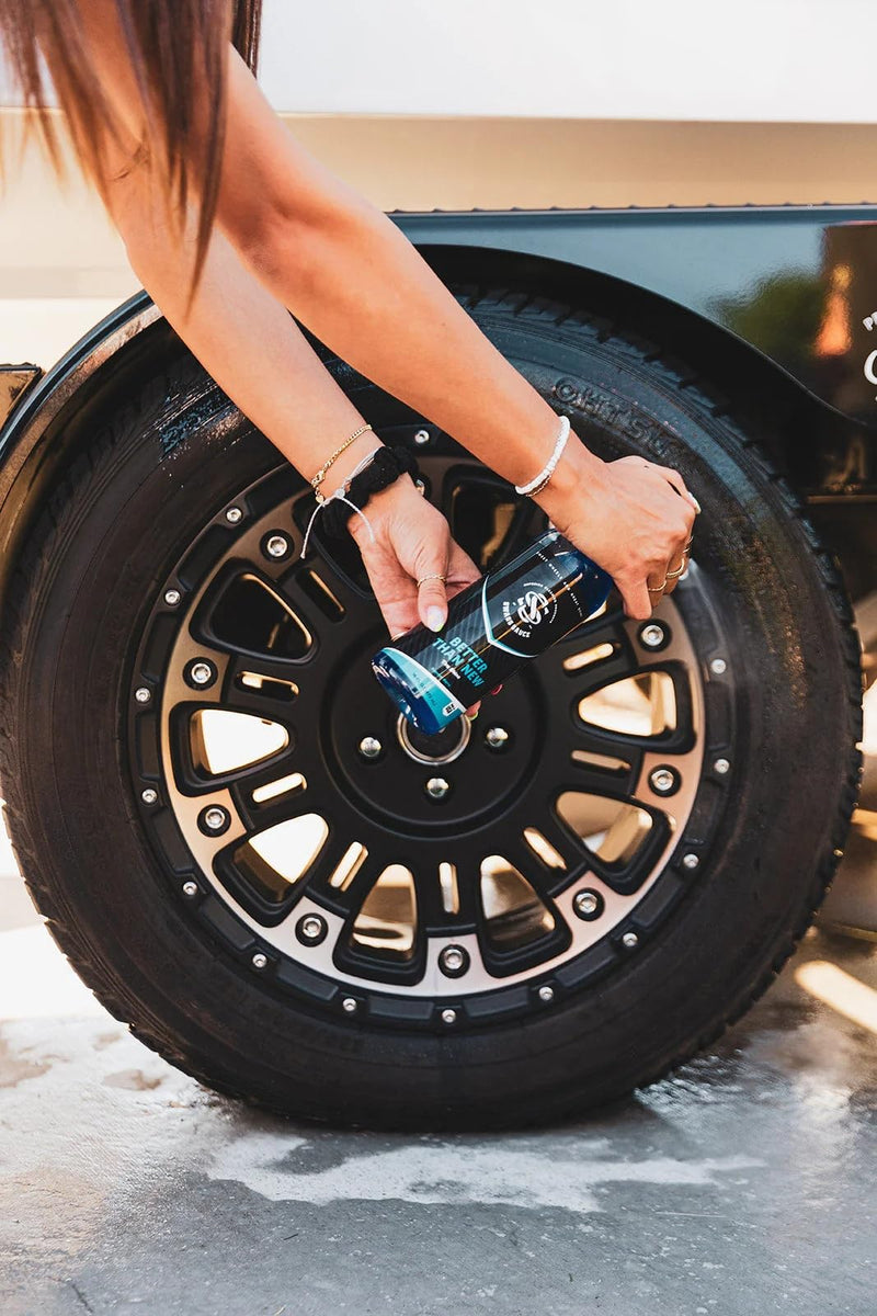 Better Than New | Summer Berry Scent | Tire Shine 16oz Bottle by Swags Sauce - Enhances The Natural Shine of Your Tires While Protecting Against Harmful UV Rays and Environmental contaminants.