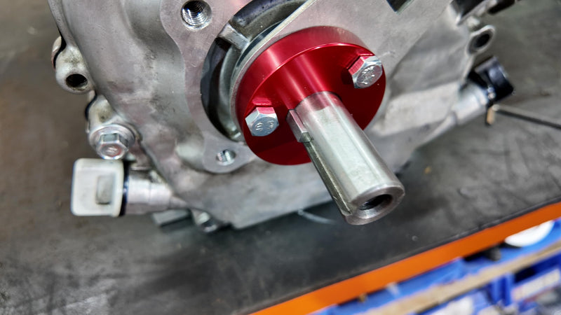 3/4" Crankshaft Holder Tool for 3/4" Cranks Aluminium Red