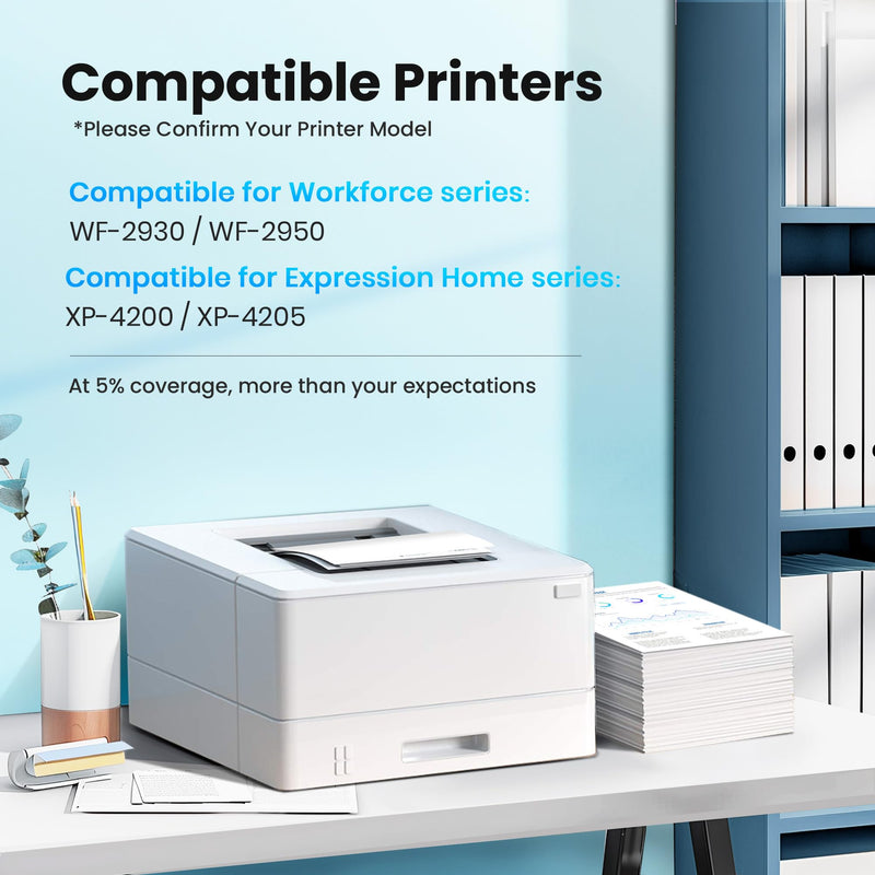 Remanufactured Replacement for Epson 232XL Ink Cartridges Combo Pack 8 Pack | Replacement for Epson 232 Ink Cartridge High Yield Use for XP-4200 XP-4205 WF-2930 WF-2950 (2Black 2Cyan 2Maegnta 2Yellow)