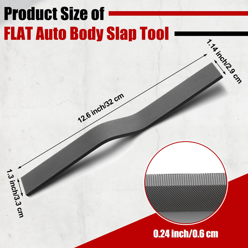Coarse Cut Slapping File Auto Body Slap Tool Metal Dent Repair File Tool Steel Vehicle Panel Hammer for Auto Dent Repair Car Fender Door Surface Shaping Straightening Restoration