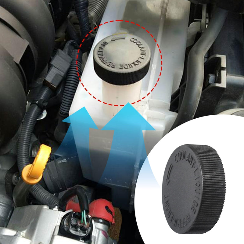 Black Engine Coolant Overflow Reservoir Tank Cap Compatible with Infiniti EX35 FX37 EX37 G35 Q70 QX50 G25 G37 2003-2017 for Nissan Murano Rogue Versa Quest Replace 21712-79900 AM-4118851190 1PCS