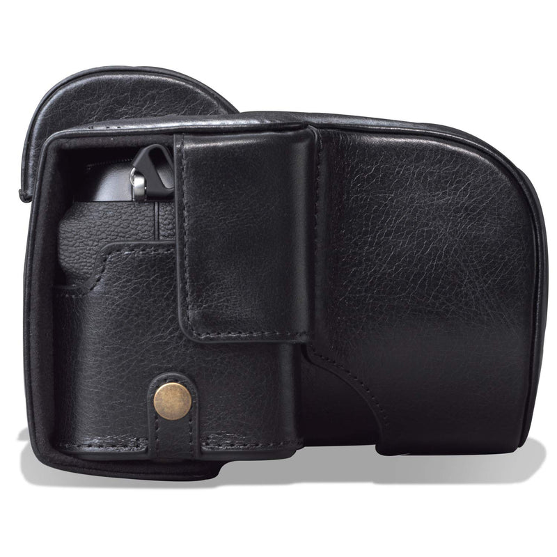 MegaGear MG1959 Ever Ready Genuine Leather Camera Case Compatible with Fujifilm X-S10 - Black