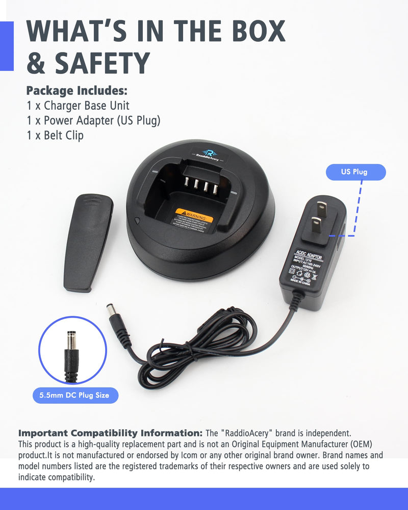 PMLN5228AR CP185 Rapid Charger for Motorola CP185 CP100D CP476 CP477 CP1300 CP1600 CP1660 EP350 P140 P145 P160 Radios & PMNN4080 PMNN4476A PMNN4081 PMNN4082 Batteries