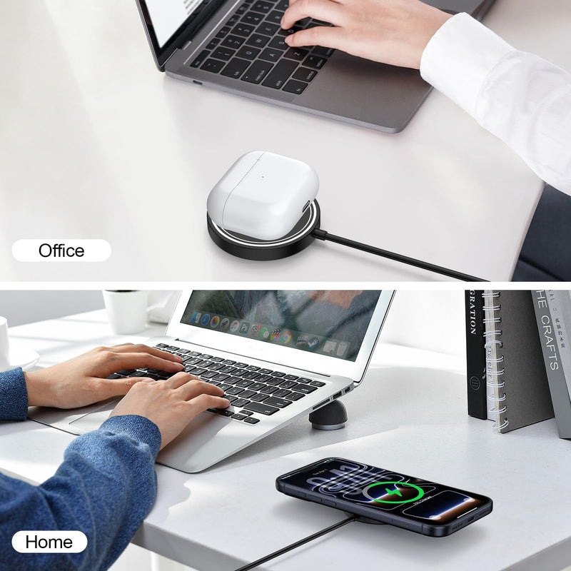for Google Pixel 10 Pro XL, Magnetic Wireless Phone Charger Magsafe Pad | for Pixel 10a, 10, 10 Pro, 10 Pro Fold, 9a, 9, 9 Pro, 9 Pro XL, 8, 8 Pro, 7, 7 Pro, 6, Buds Pro 2, 4FT Wire Less Charging Mat Black