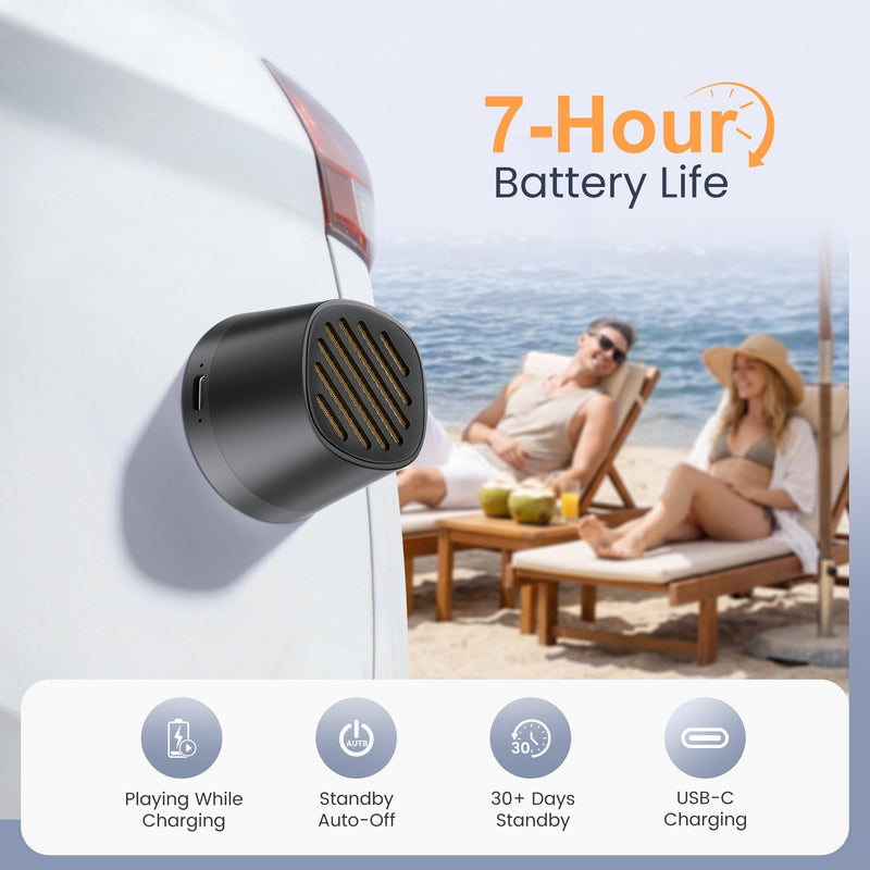 Hotwill Portable Bluetooth Speakers with Magnetic Stand | Wireless Charging, Mini Bluetooth Speaker, Ultra-Light Wireless Speaker, 5W HD Sound, 7H Playtime for Home Office Desk