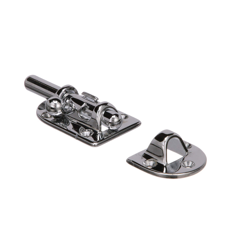 Seachoice Marine-Grade Barrel Bolt, Chrome-Plated Cast Brass 3-5/8 In. x 1-1/8 In.