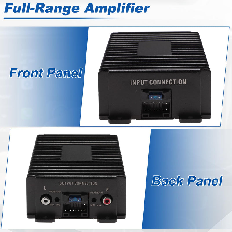 12 V Car Power Amplifier Class A/B Full-Range Amplifier | Car Audio Stereo Amplifier, Stereo Power Amp for Subwoofer and Door Speakers