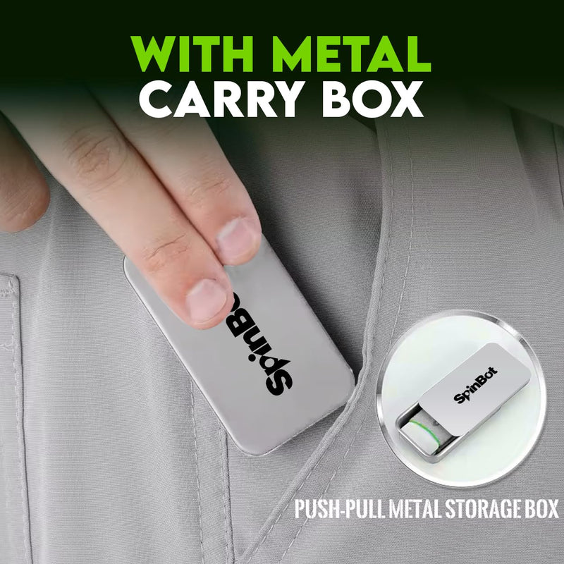 Silver Fiber Thumb & Finger Sleeve for Mobile Game (4 Pieces), Pubg,Cod,Freefire -with Metal Carry Box-Pack of 2 Pair