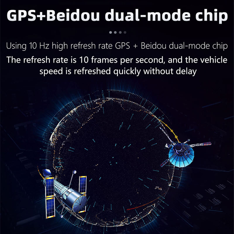 Speedometer HUD, GPS Digital Speed Meter with MPH, Head Up Display for All Cars, USB Cable Plug & Play