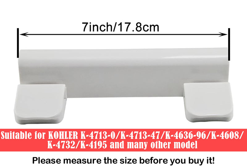 Toilet Seat Hinge Kit for Elongated Toilet Seat Compatible with Kohler 1150464-0, Slow and Quiet Close Design, White