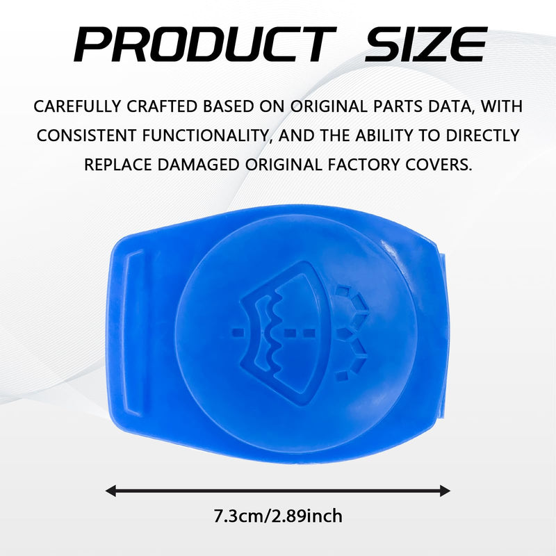 Windshield Washer Reservoir Caps, Tank Bottle Cap Cover Replacement, 3Q0955455 Wiper Fluid Cap, Car Accessories Windshield Washer Compatible with Audi, VW, Porsche Cayenne 2003-2018 (1PCS) 1PCS