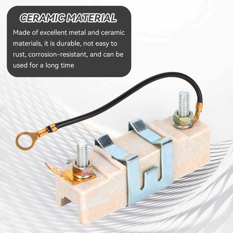 Ignition Coil Resistor, Metal Ceramic Ballast Resistor Wear Resistance Device Automotive Replacement Parts Accessories for 1.5 Ohm Classic Car Automobile Fuel Injection Resistor Units