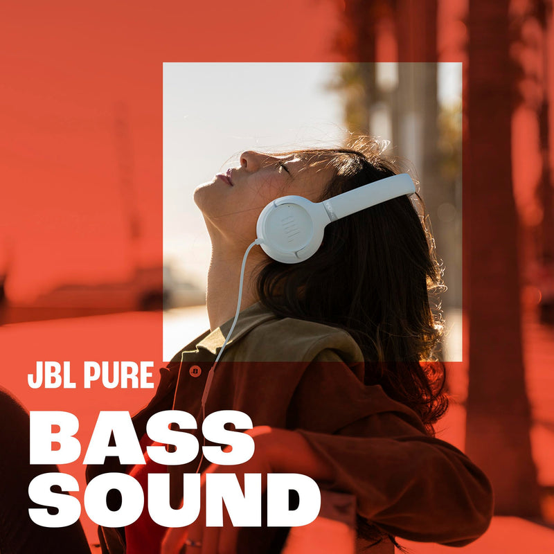 JBL Tune 530C - Wired On-Ear Headphones - Black | JBL Pure Bass Sound, Hi-Res Audio, Wide compatibility, 3-button remote with microphone, Easy EQ presets