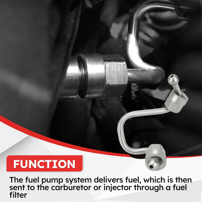12608374 Intermediate Fuel Feed Pipe - High Pressure （Pump To Rail） Fuel Line For 2010-2017 Chevy Equinox Impala Malibu Orlando Captiva Sport/Buick Allure Regal Verano/GMC Terrain (12608374) 12608374