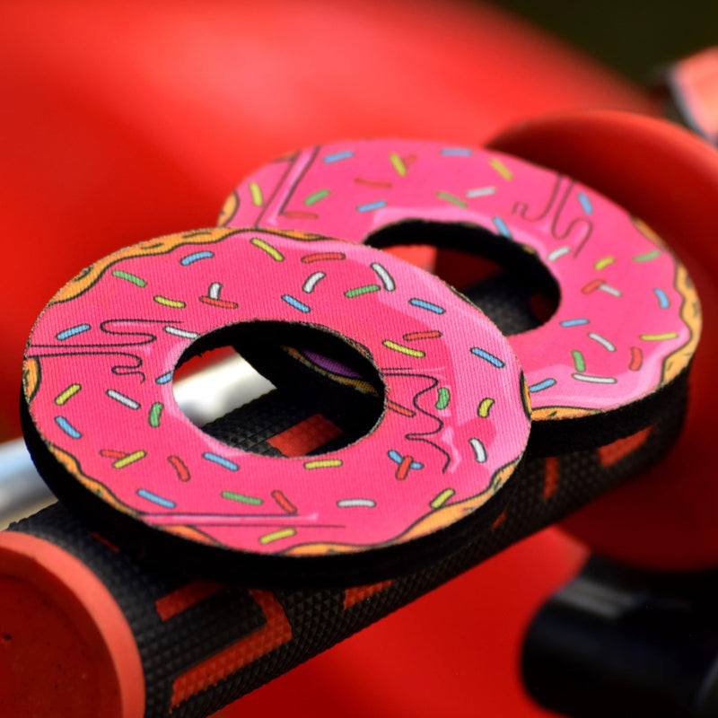 Doughnut Collection - Gripdonuts.com Premium MX BMX Dirt Bike Motorcycle Grip Donuts (13 Variations) Pink