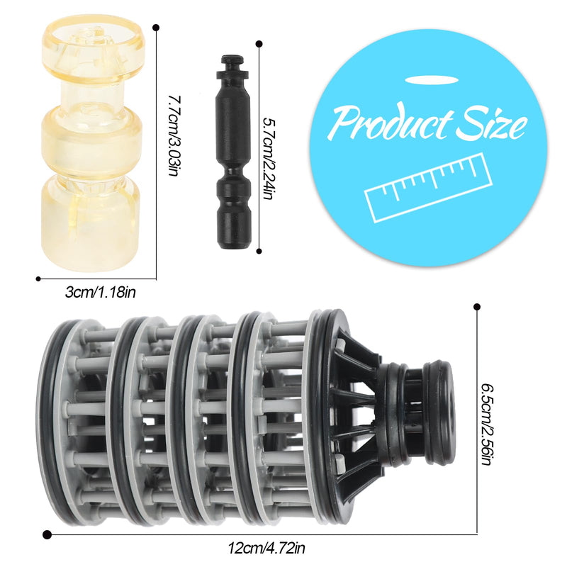 Upgraded WS1 Spacer Stack Assembly WS1 Interior Kit Bundle compatible with Clack Water Softener, Include Downflow Piston V3011, Brine Regenerant Piston V3174, Spacer Stack V3005