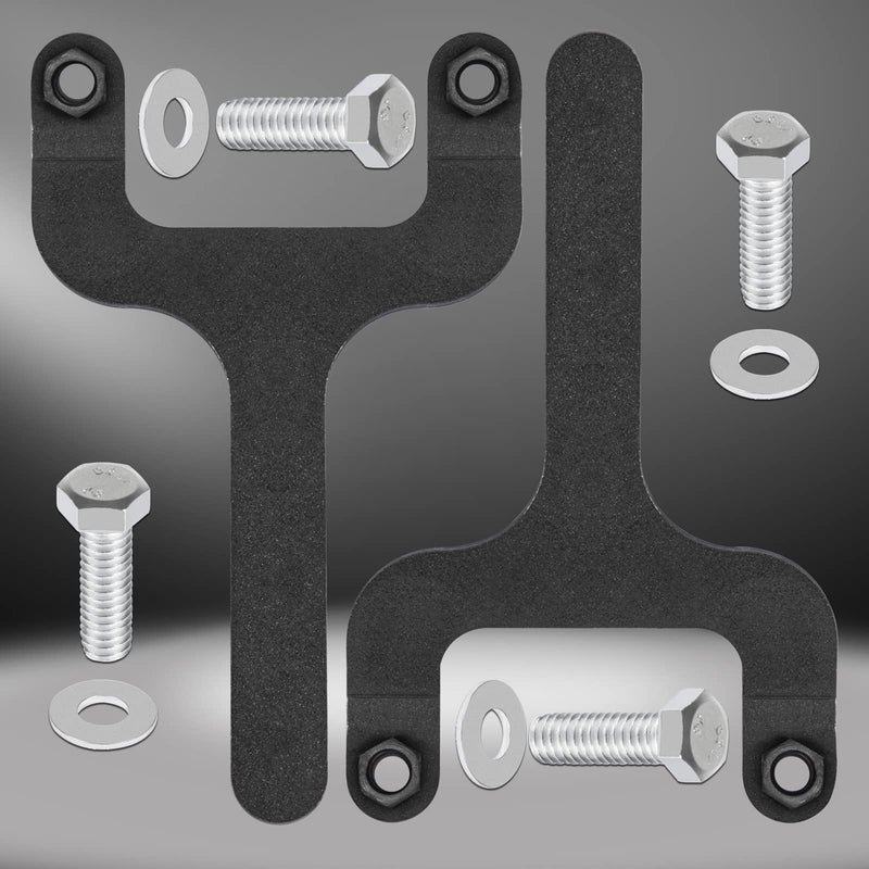 Rear Bar Pin Flag Nut Kits for Jeep - Fix Rear Upper Shock Mount, Suitable for 1984-2001 Cherokee XJ-1082 4WD 2WD (Black, 2-Set)