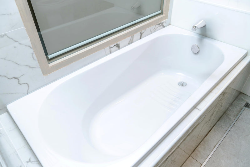 1-1/2"" White Tubular Bath Drain Kit with Lift and Turn Bath Drain Stopper, Lift and Turn Bathtub Drain Waste and Overflow with Plug and Bathtub Overflow Drain Cover (Plated Chrome) Plated Chrome