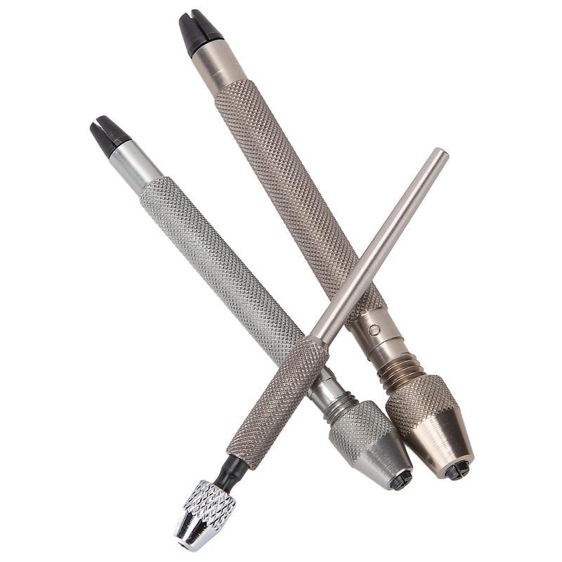 Watch Repair Tool, 3pcs Pin Vise Hand Drill Set Watches Hand Pin Vises Metal Hands Drill Watch Repairing Tool Accessory for Watchmakers Drilling Tool Model Making Precision Pin