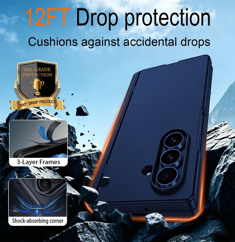 for Samsung Galaxy Z Fold 8 Ultra Magnetic Case with Kickstand | Screen Protecto＆Hinge Protection,Full-body Case Compatible with Magsafe,Slim Shockproof Cover for Galaxy Z Fold8 Ultra,Purple Purple
