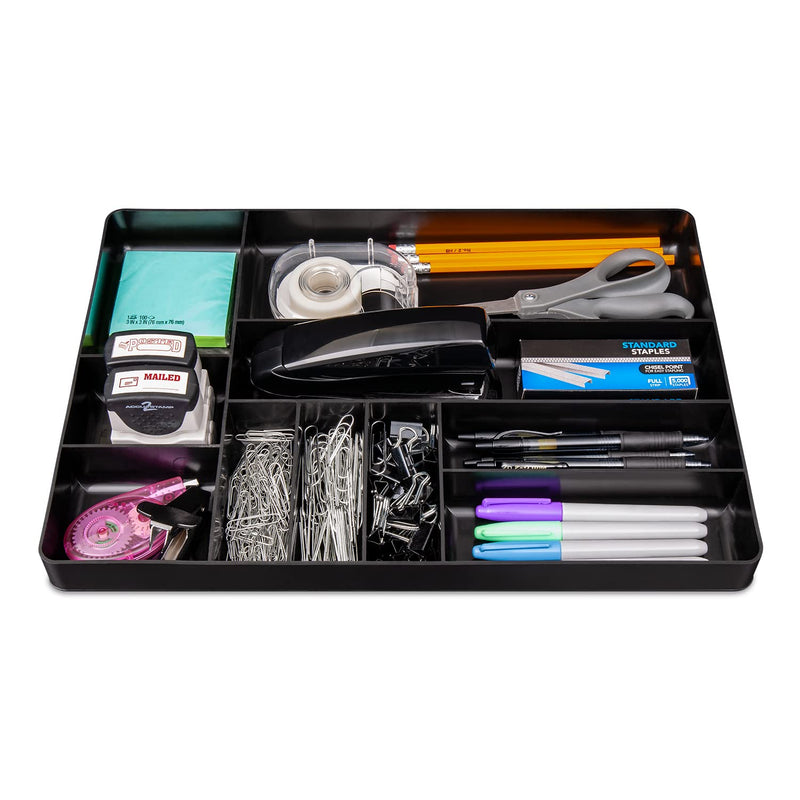 ERNST Tool Organizer Tray, Green, 10-Compartments, Storage, Garage, Workshop, Organization, Tools, Equipment, Heavy-Duty, Durable, Industrial, Workbench, Efficient Storage - Made in the USA 10-Compartment