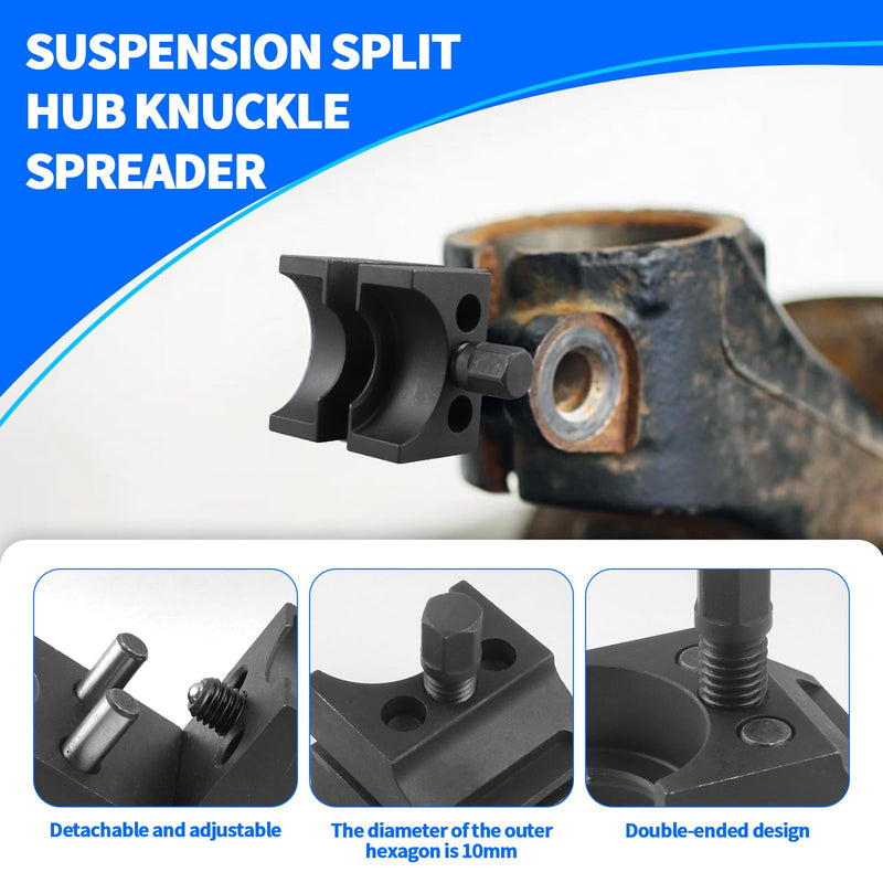 Universal Suspension Strut Split Hub Steering Knuckle Spreader Tool, Strut Spreader Tool for VW Audi BMW Ford Peugeot Citroën, Shock Absorber Strut Remover Tool, Double-Sided