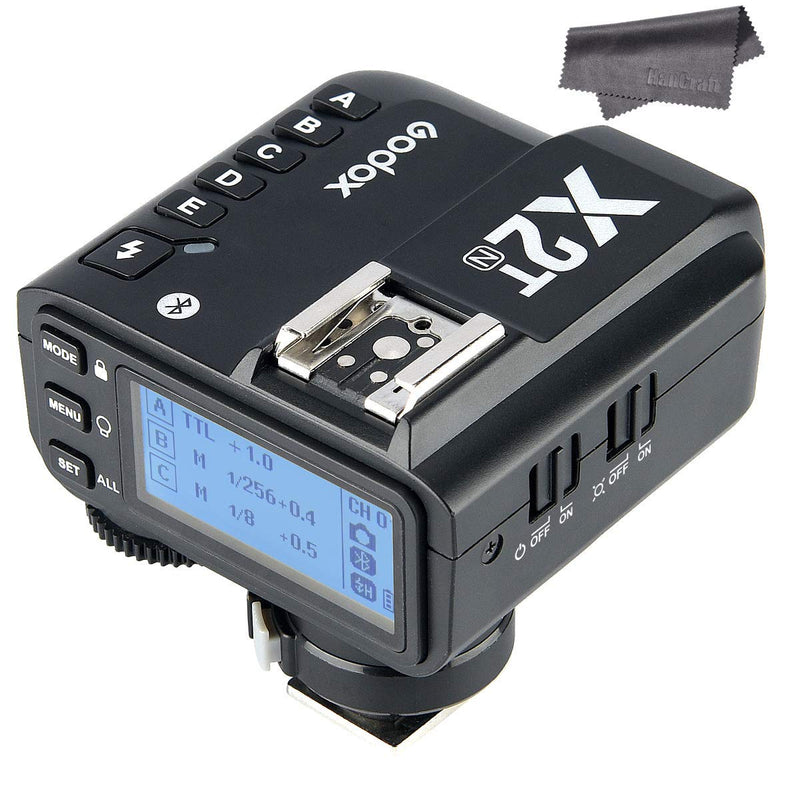 Godox X2T-N Wireless Flash Trigger Compatible with Nikon Camera Bluetooth Connection APP Control 1/8000s HSS Transmitter for Godox V1N TT685N TT350N V860II-N TT600 AD200 (X2T N Compatible with Nikon)