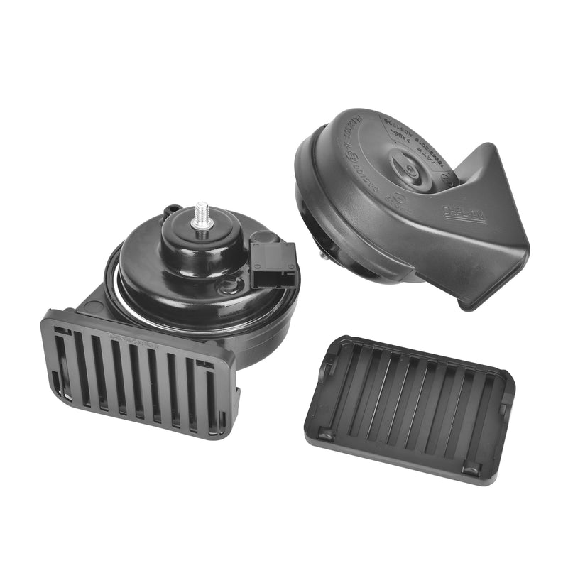 Loud Car Replacement Horn Kit for Toyota, 12V Waterproof Electric High/Low Tone Snail Horn with Upgraded Grille