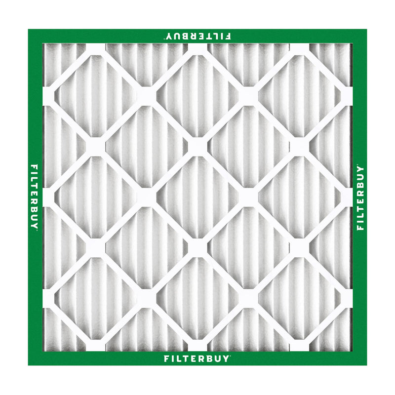 Filterbuy 10x10x1 Air Filter MERV 8 Essential Dust & Allergy Defense (6-Pack), Electrostatic Pleated HVAC AC Furnace Filters Replacement, Made in USA (Actual Size: 9.50 x 9.50 x 0.75)