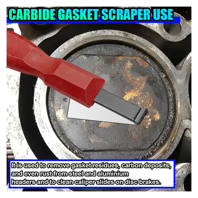 5/8 Inch Carbide Scraper Set, Enduring Tough Scraper, Metal Scrapers Tool for Gasket Rust Carbon (Small) Small
